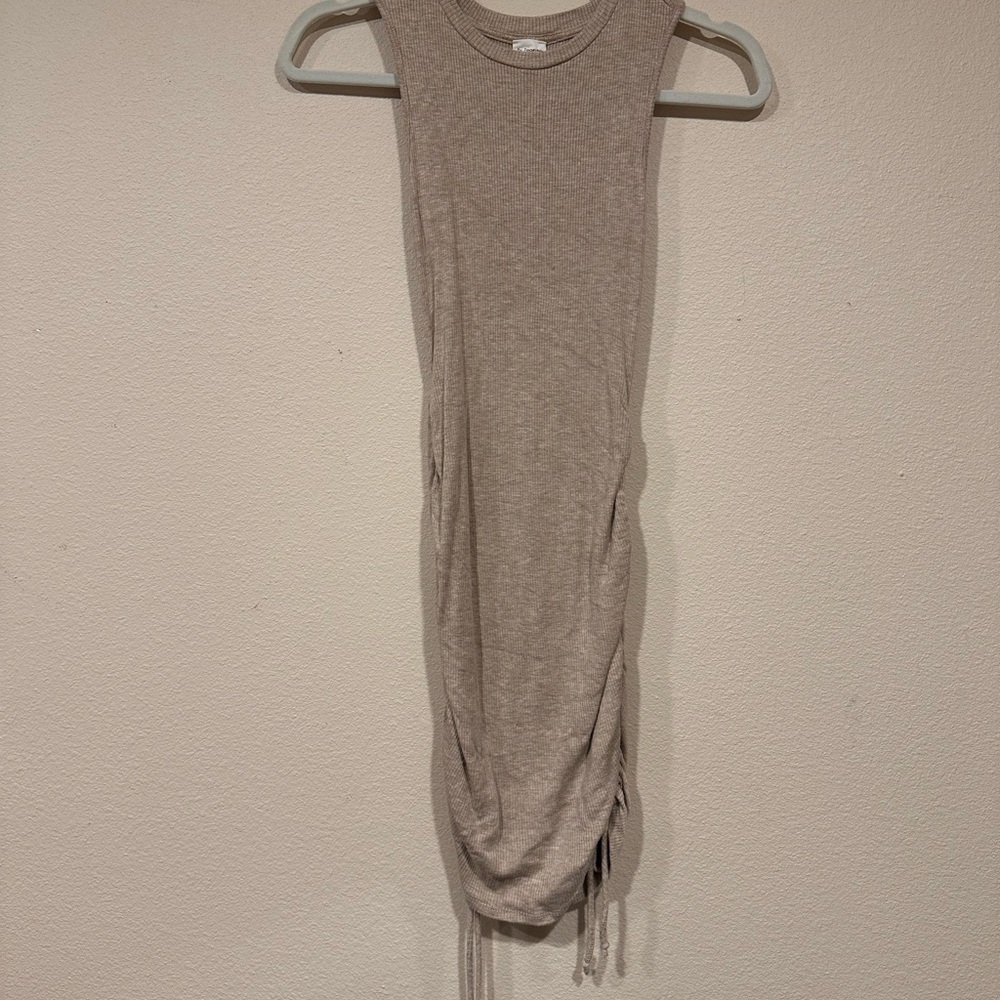 Sleeveless Ruched Mini Dress